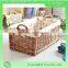 Natural wicker material wicker gift basket with ear handles