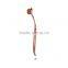 Special fishtail handle 10 pieces sythetic hair rose gold makeup brushes