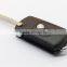 Hot sale Peugeot 407 2 buttons flip remote key shell with groove blade for cars