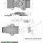 SK3-046 industry hasp and staple lock,butterfly hasp and staple