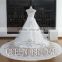 Real Sample Cap Sleeve Appliqued Lace Beaded Patterns Long Train Wedding Dress 2016