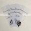 Silk screen printed transparent PVC warning tags for Swimwear & Beachwear