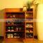 wooden shoe storage cabinet closed shoe rack