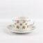 High quality ceramic cup and saucers cup and saucer flower pot