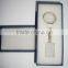 Wholesale DIY 3d laser engraved crystal led keychain/key rings/keyholder for company promotional gifts