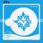 Hot Sale Plastic Stencil Pastry Leaf