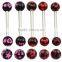 TR01054 resin tongue ring , plastic tongue ring body jewelry
