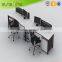 Stainless steel Melamine Workstation, Used Glass Wall Partition, High Quality Cheap Cubicles