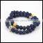 2016 Classic Fashion Women Gold/Silver Skull Charm Bracelets Agate Wristband Cuff Bangles