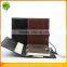 Top quality customized 6-ring binder black genuine leather gift notebpad/organizer with closure and pockets and pen holder