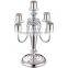 Candelabra Candle Holder Table Decor Centerpiece five Candle Candelabra Silver Plated metal Candle supports