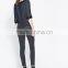 Fashion Black Punk Style Antique Slider Zipper Pants For Cool Girls