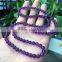 Natural charming deep purple small amethyst crystal beads bracelet for gift