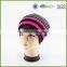 knitting pattern hat crochet striped knitted beanie /beanie hat with string