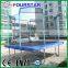 2015 hot sale Fourstar outdoor square bungee trampoline has safety net with low price and high quatity