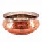 Hammered Steel Copper Serving Mughlai Handi With Lid 650 ML - Serving Dish Curry Home Hotel Restaurant Tableware