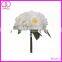 Romantic pink artificial flower peony bouquet for wedding