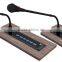 Digital embedded conference microphone for conference room audio system