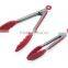 Kitchen Tools Colorful Silicone Handle Stainless Steel 304 BBQ Tong