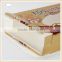 Custom high quality golden card paper cardboard box with clear pvc window