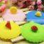 Hot Sales Fruit/animal Decoration Silicone Cup Lid