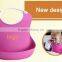 BKD Hot selling baby product unisex baby bib waterproof silicone