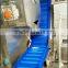 Food grade pvc belt with baffle and side guide conveyor for freezing food