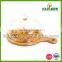 High Quality Glass Cheese Dome With Bamboo Board Wholesale