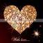 popular romantic heart shape display with high brightness and quality electroluminescent