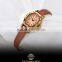 Fashion Lady vintage genuine leather luxury waterproof women watch lady