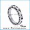 Blue carbon fiber custom cheap wholesale men stainless steel ring