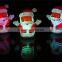 Indoor christmas decorations small christmas santa claus toy led light