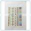 Self adhesive flash temporary custom metal logo stickers