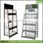 SSW-CM-126 Rotating Metal Coffee Cup Display Stand / Tea Cup Display Stand with Casters for Retail Store