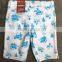 Comfortable wholesale pretty girls cotton spandex print shorts