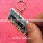 Custom raised logo slicone rubber keychain