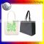 convenient black canvas recyclable shopping bag