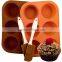 Moulds 6CAV Muffin Pudding Cup Cake Pastry Soap Wax Silicone Muffin Pan