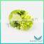 Gemstone Processing 8*6mm Russian Synthetic #172 Apple Green Oval cut Nano Sital Gemstone