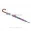 Long outdoor full printing wooden handle umbrella