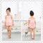 2016 new design Princess baby girls swing top set,children clohting set with lace shoulder straps,kids summer wear swing outfit