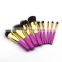 Beautiful Luxury GOOD 9pcs vegan makeup brushes private label hot pink wooden sofeel synthetic cosmetics makeup brush set