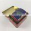 2017 new design custom printed small square tin gift box can 2pc set