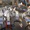 With driven chain conveyor for conveying goods