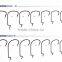 Wholesale High Carbon Steel Bass Fishing Worm Hooks