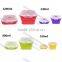 Silicone Outdoor Lunch Box Silicone Collapsible Outdoor lunch box Silicone NON Leaking Lunch Box
