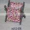 Colorful Canvas Folding Brown Frame Wooden Magzine Rack