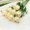 FLS04-6 cheap wholesale artificial flowers decoration wedding flower red silk flower rose