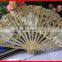 High quality handmande heart pattern lace fan