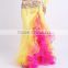 Belly dance two colors side slit long skirt for sale Q5023